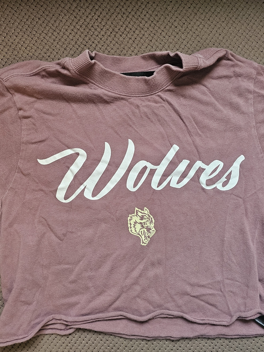 Darc Sport Mauve 'Wolves' Cropped Tee